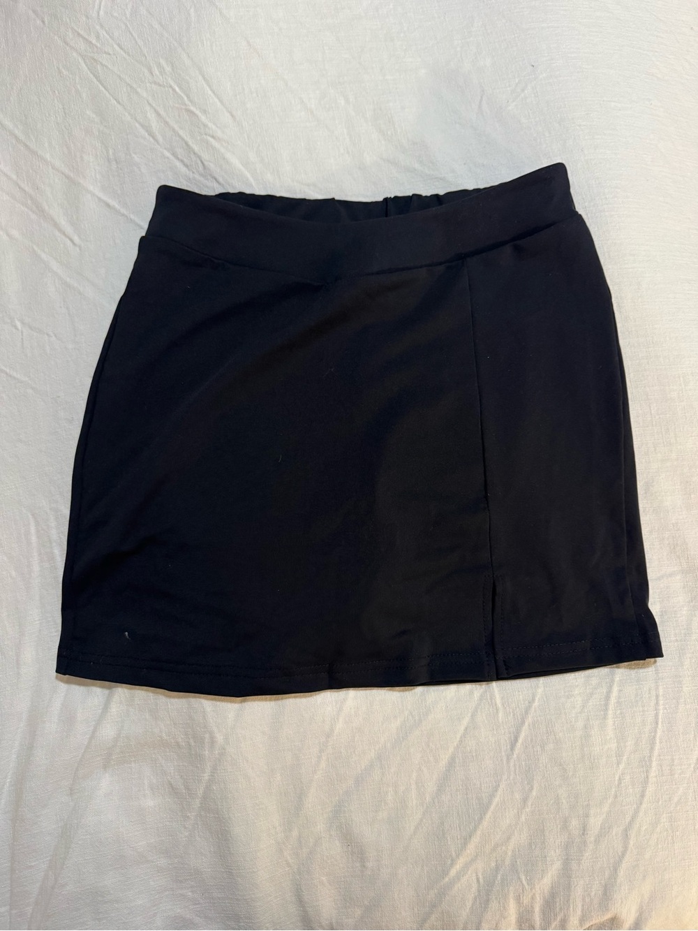 SHEIN Black Fitted Mini Skirt